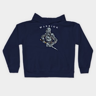 Armored Fighter With Sword Kids Hoodie